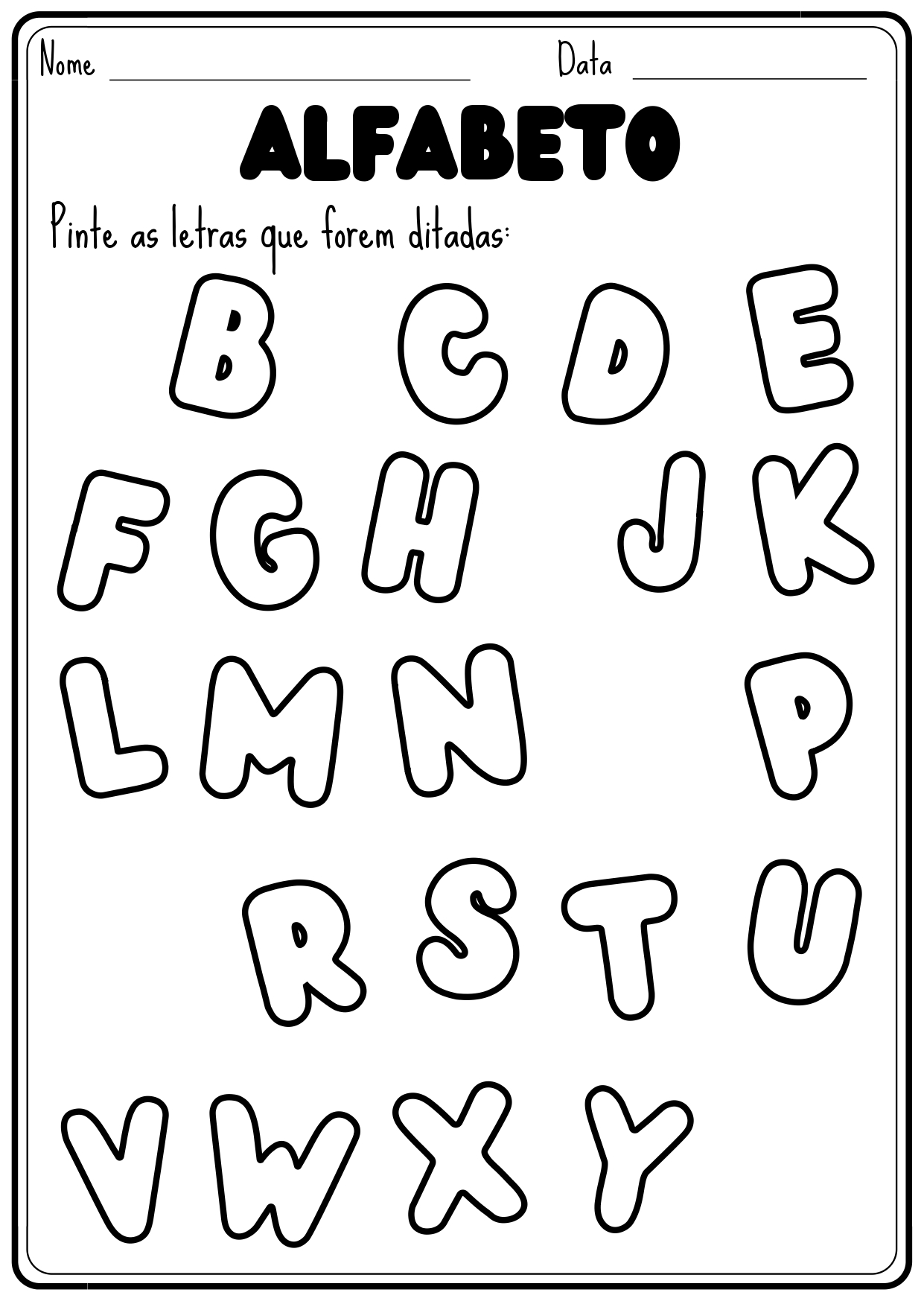 Pintando o alfabeto – Material Pedagógico — capa do material