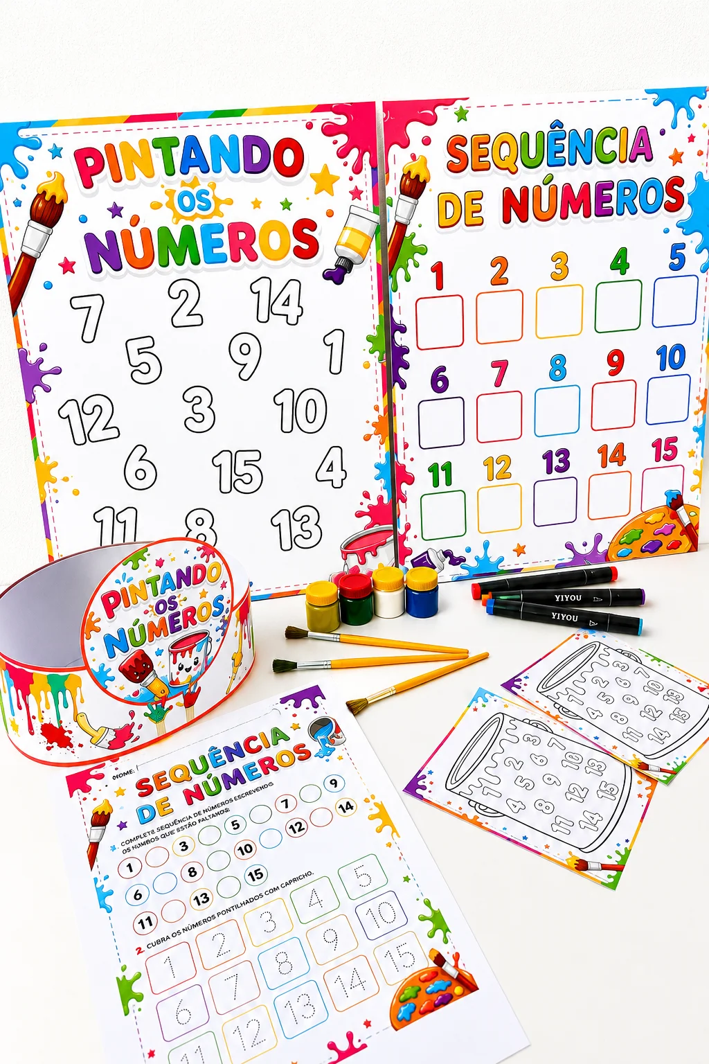 PINTANDO OS NÚMEROS - Uma atividade lúdica e divertida — capa do material