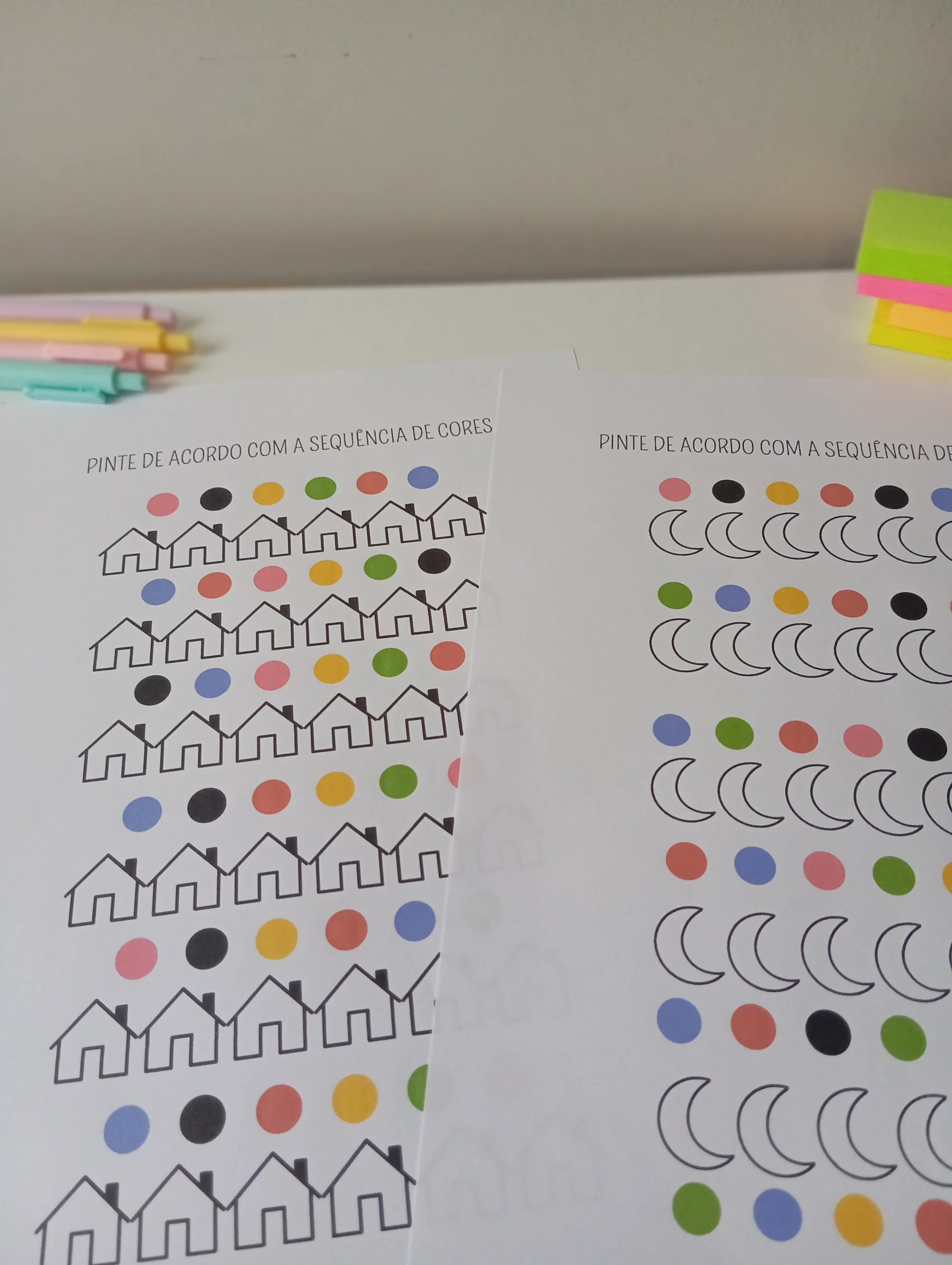 Pinte de Acordo com as Cores: Atividade Educativa para Aprender — Alfabetização para Educação Infantil: Atividade lúdica em…