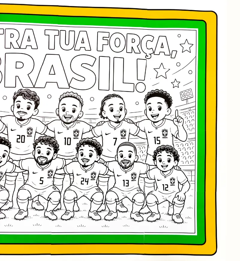 Pintura Coletiva da Copa do Mundo: Cartaz em PDF — amostra 4: Para quem é indicado