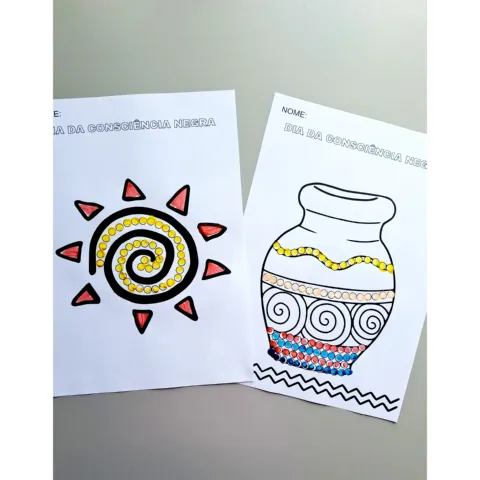 Pintura com Cotonete para a Consciência Negra – 7 Atividades — amostra 2: Habilidades trabalhadas Pintura com Cotonete para a Consciência Negra – 7 Atividades — amostra 2: Habilidades trabalhadas
