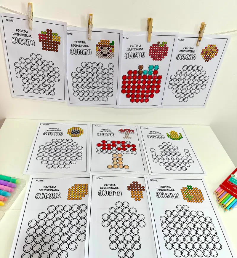 Pintura Direcionada de Outono: PDF com 10 Páginas para Colorir — amostra 4: Para quem é indicado
