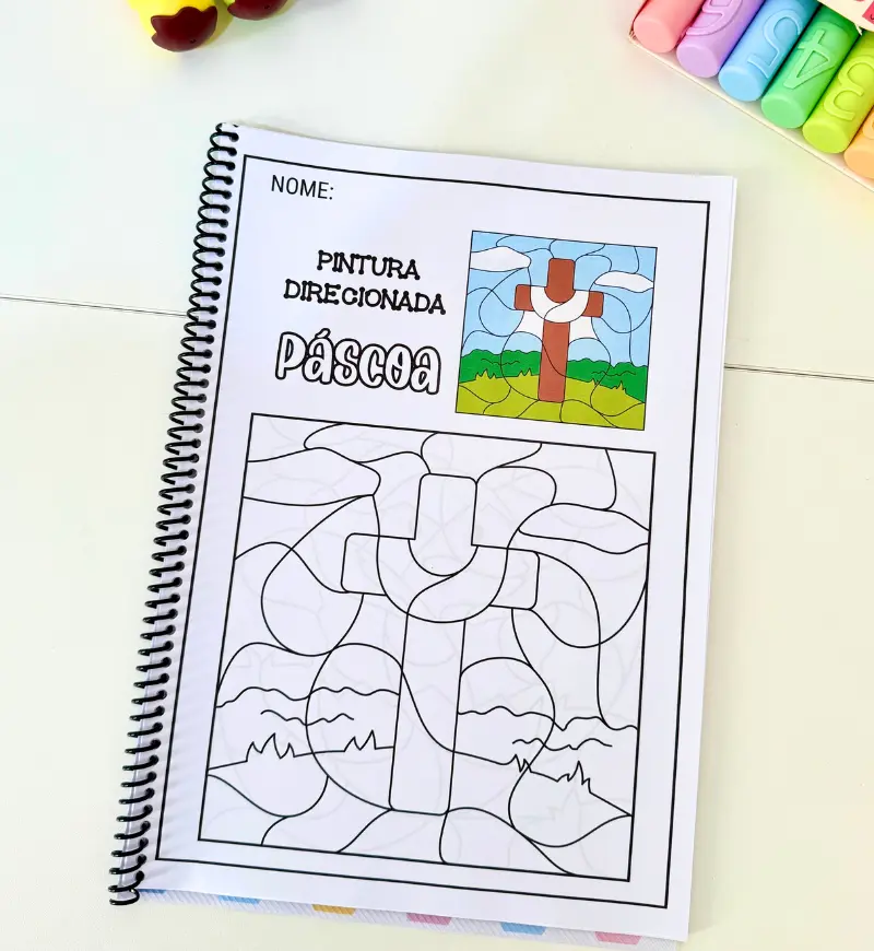 Pintura direcionada de Páscoa: PDF para Educação Infantil — amostra 4: Para quem é indicado