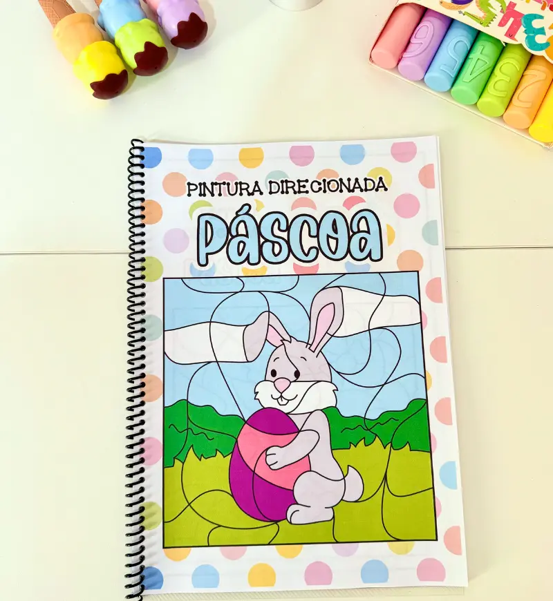 Pintura direcionada de Páscoa: PDF para Educação Infantil — capa do material