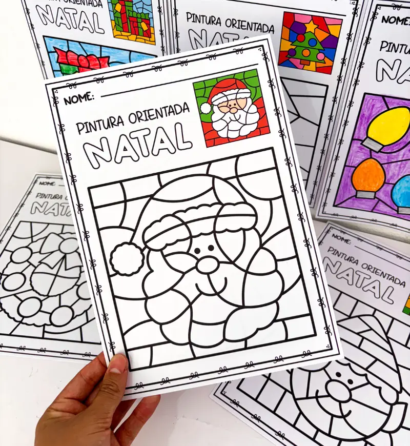 Pintura Orientada de Natal: 6 Atividades em PDF para Imprimir — amostra 4: Para quem é indicado