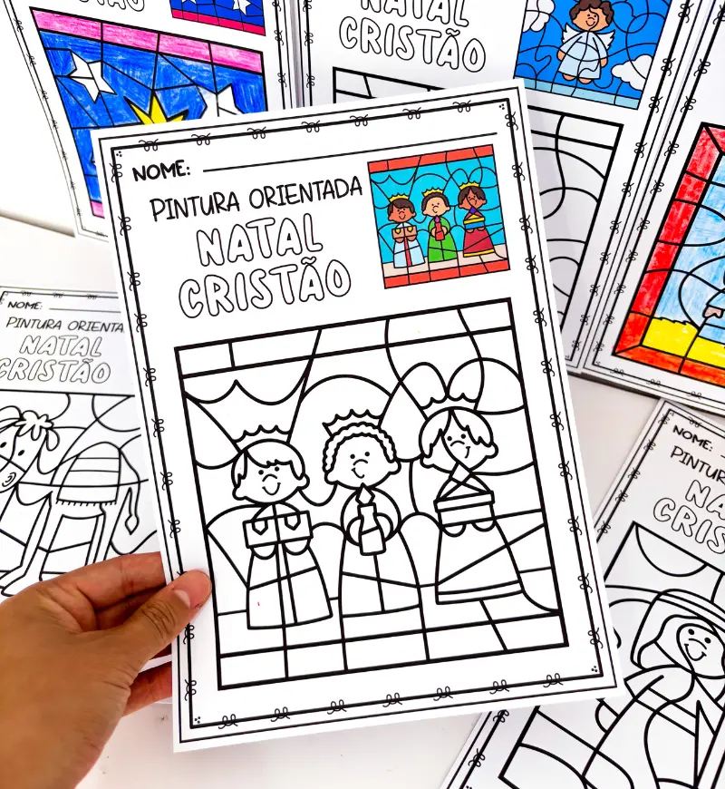 Pintura Orientada de Natal Cristão: 6 Atividades em PDF — amostra 4: Para quem é indicado