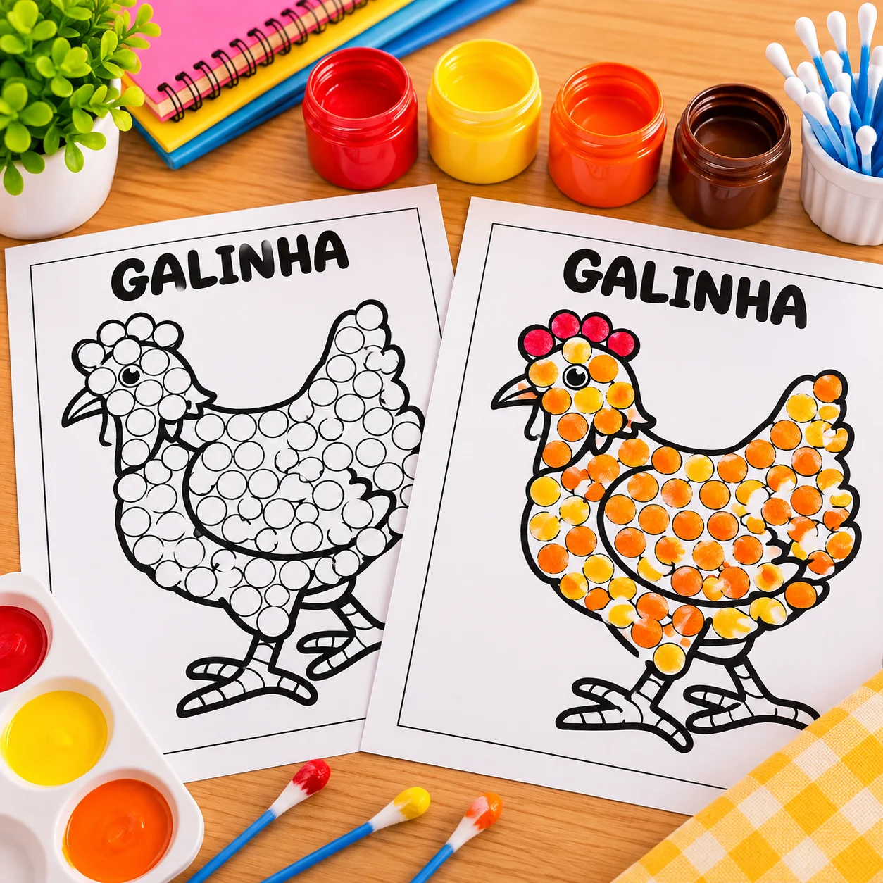 Pintura Sensorial Animais – 12 Atividades em PDF — amostra 1: 🐾🎨 PINTURA SENSORIAL – ANIMAIS | 12 ATIVIDADES EM PDF