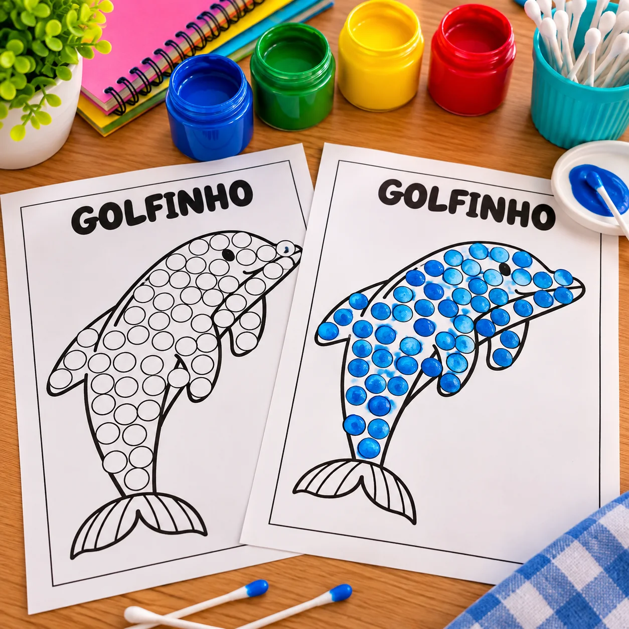 Pintura Sensorial Animais – 12 Atividades em PDF — amostra 2: 🐾✨ Garanta seu material e proporcione momentos de…