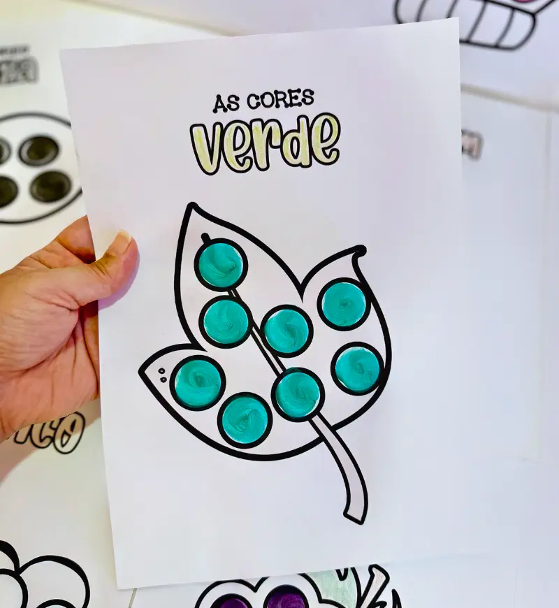 Pintura sensorial: atividades de cores para Educação Infantil — amostra 3: Como usar em sala de aula