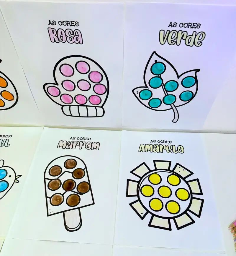 Pintura sensorial: atividades de cores para Educação Infantil — amostra 5: Trabalhe as cores com atividades de pintura…