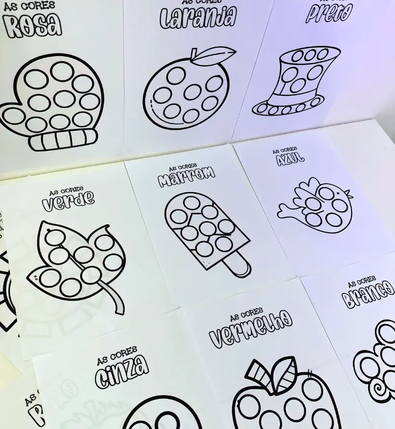 Pintura sensorial: atividades de cores para Educação Infantil — amostra 7: Trabalhe as cores com atividades de pintura…