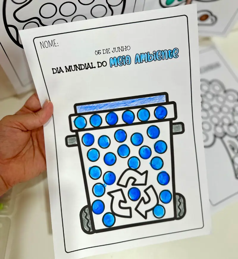 Pintura sensorial: atividades para o Dia Mundial do Meio Ambiente — amostra 3: Como usar as atividades em sala
