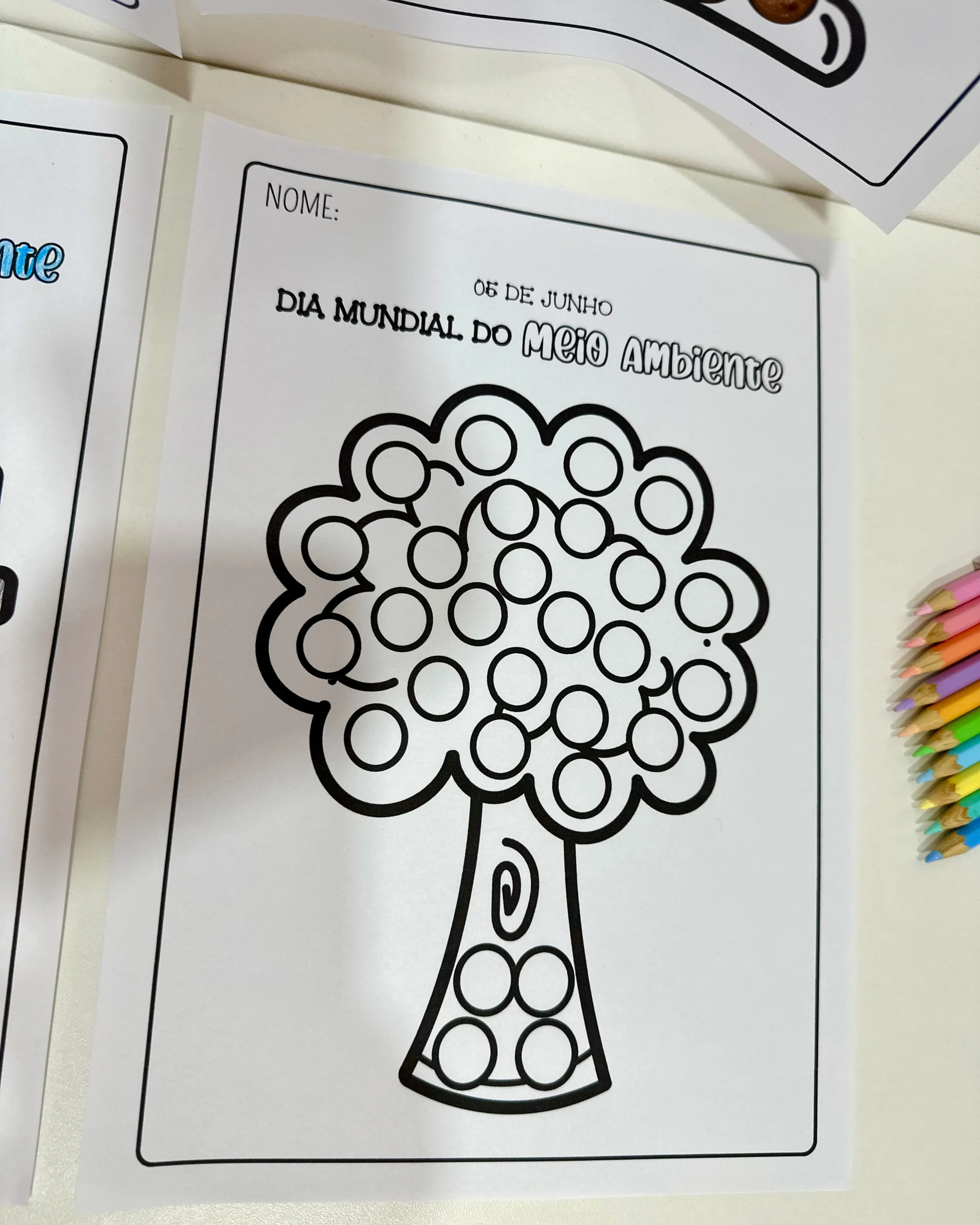 Pintura Sensorial –Dia Mundial do Meio Ambiente |Atividades para Educação Infantil — capa do material