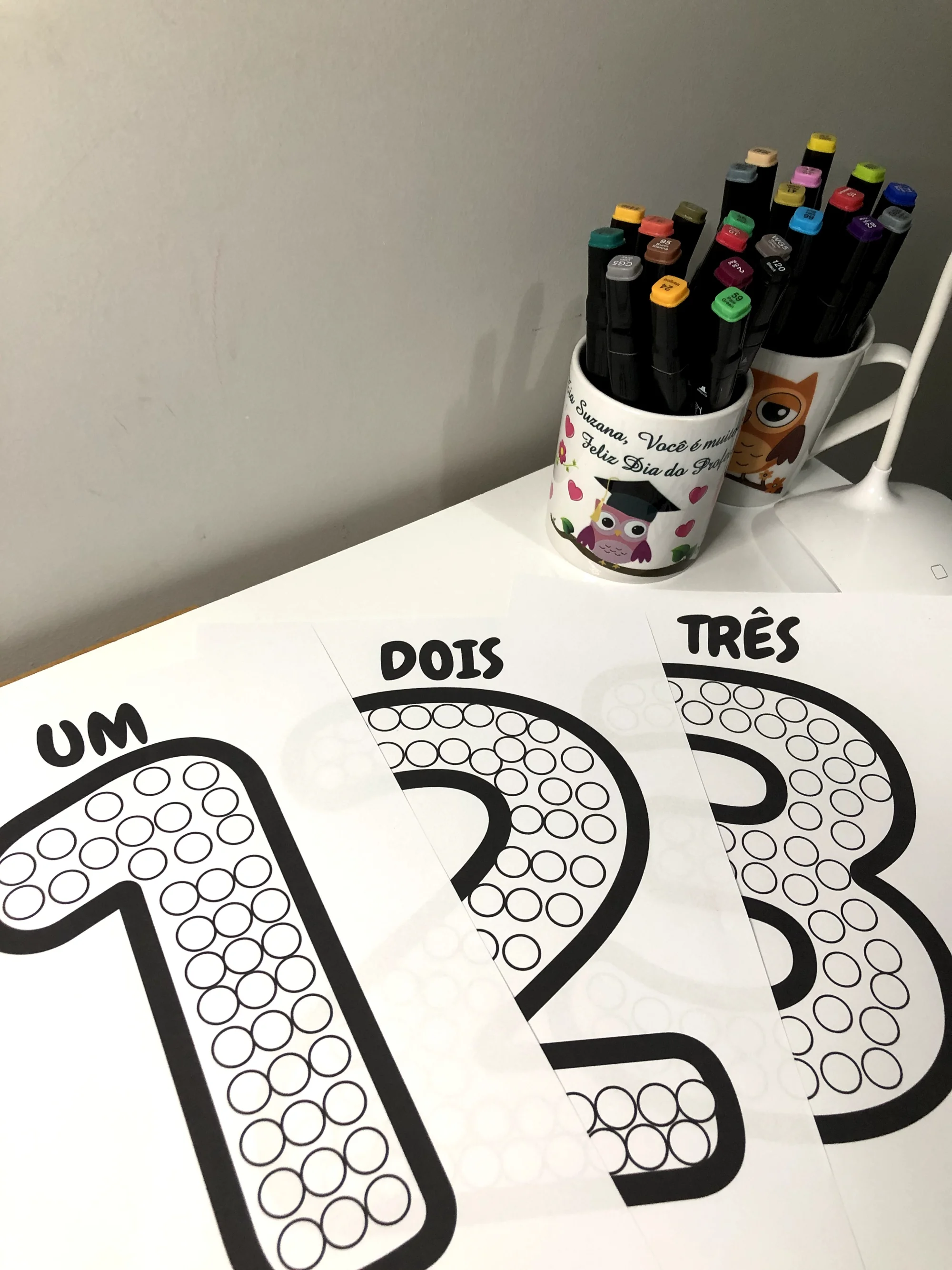 Pintura Sensorial dos Números de 0 a 10 – Coordenação Motora — capa do material