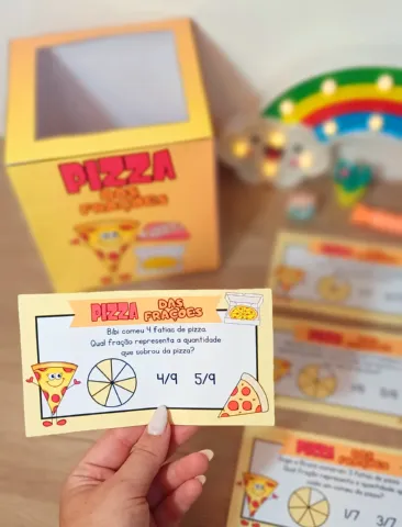 Pizza das Frações: Jogo e Atividades para 4º e 5º Ano — amostra 2: Kit Pizza das Frações com 44 páginas: jogo, cartas,…