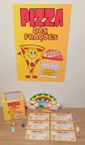 Pizza das Frações: Jogo e Atividades para 4º e 5º Ano — amostra 4: Kit Pizza das Frações com 44 páginas: jogo, cartas,…