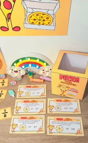 Pizza das Frações: Jogo e Atividades para 4º e 5º Ano — amostra 6: Kit Pizza das Frações com 44 páginas: jogo, cartas,…