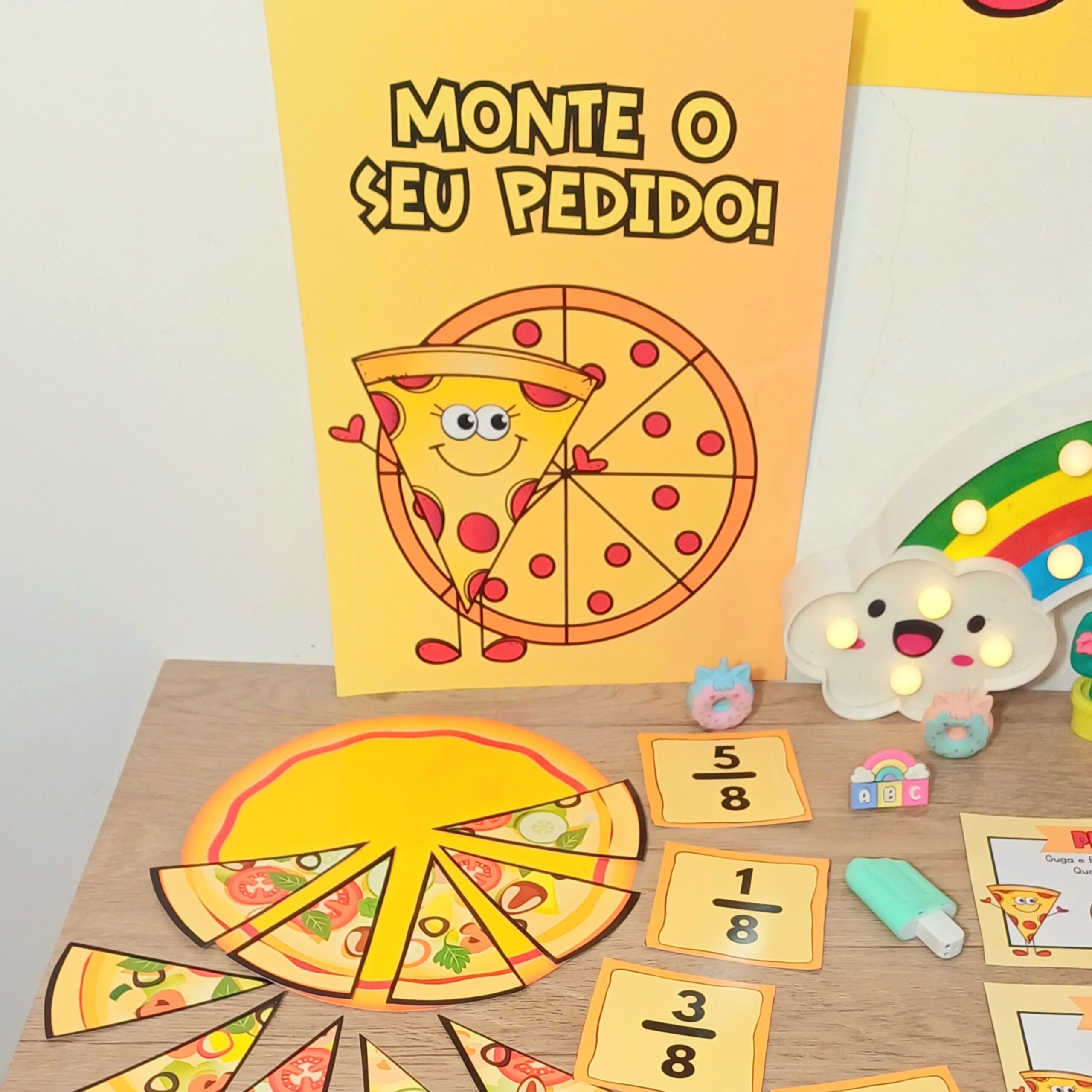 Pizza das frações – PDF para Imprimir — capa do material
