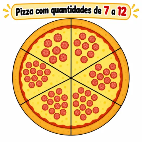 Pizza dos Números – Jogo Matemático para Educação Infantil — amostra 3: Pizza dos Números de 1 a 12 em PDF Pizza dos Números – Jogo Matemático para Educação Infantil — amostra 3: Pizza dos Números de 1 a 12 em PDF
