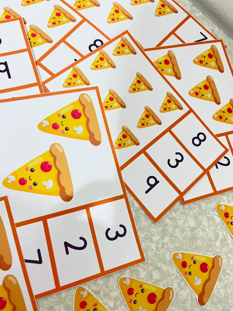 🍕 Pizza dos Números: Vamos Contar e Aprender! — Matemática para Educação Infantil: Cada pizza tem um número