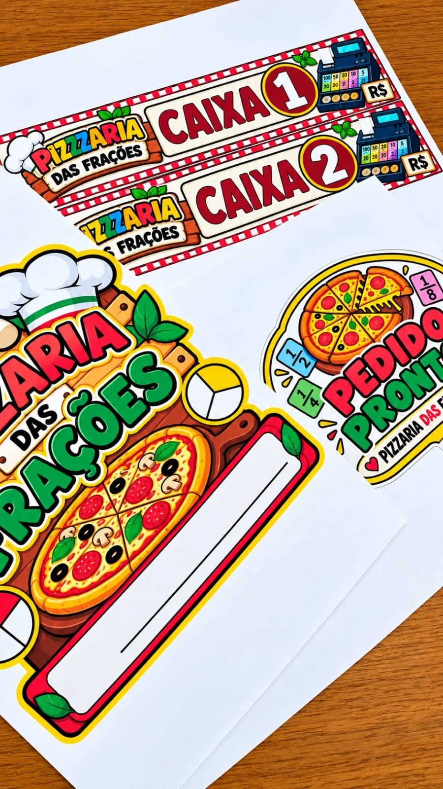 Pizzaria das Frações – Atividade Lúdica de Matemática para o 4º Ano — amostra 6: Ensine frações de forma divertida com…