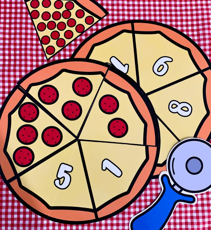 Pizzaria Numérica: atividade de numerais de 1 a 20 em PDF — amostra 1: Pizzaria Numérica para explorar numerais e quantidades