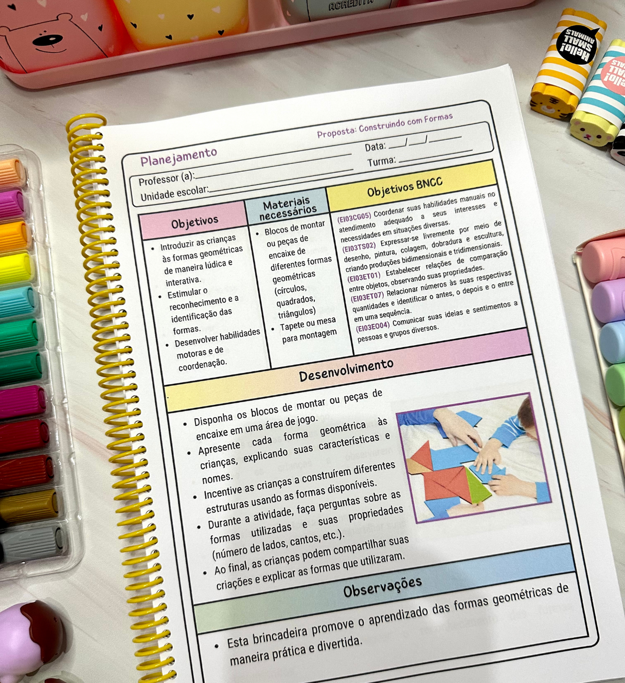 Planejamentos para pré-escola: 90 propostas editáveis no Canva — amostra 4: Para quem a coletânea é indicada