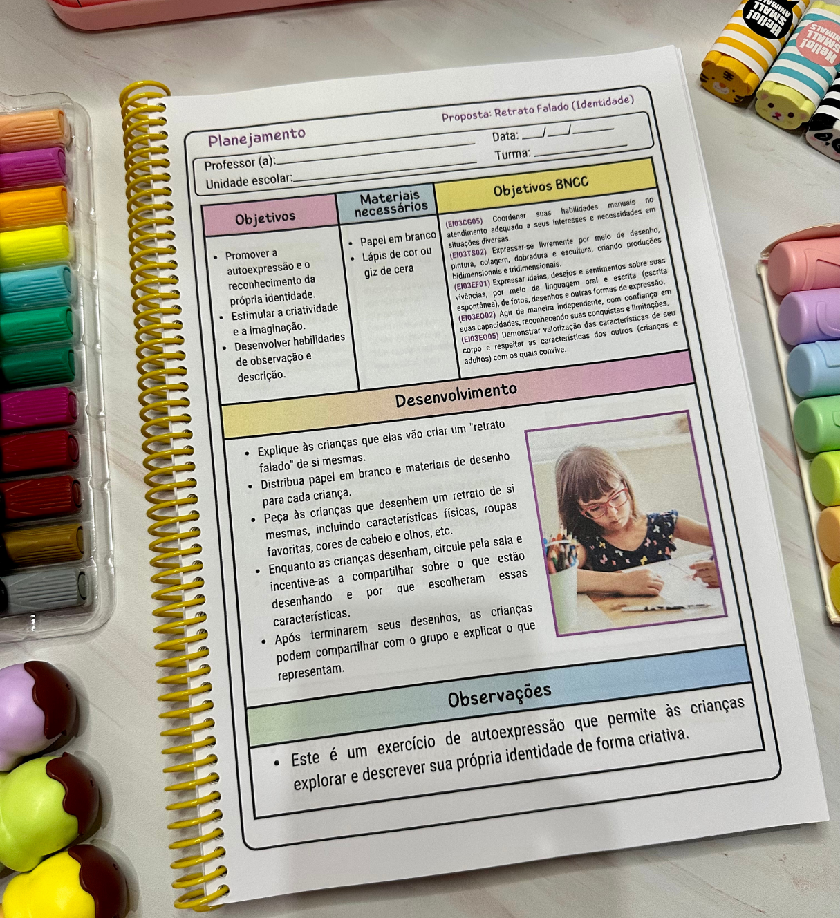 Planejamentos para pré-escola: 90 propostas editáveis no Canva — amostra 6: Organize suas aulas com 90 planejamentos para…