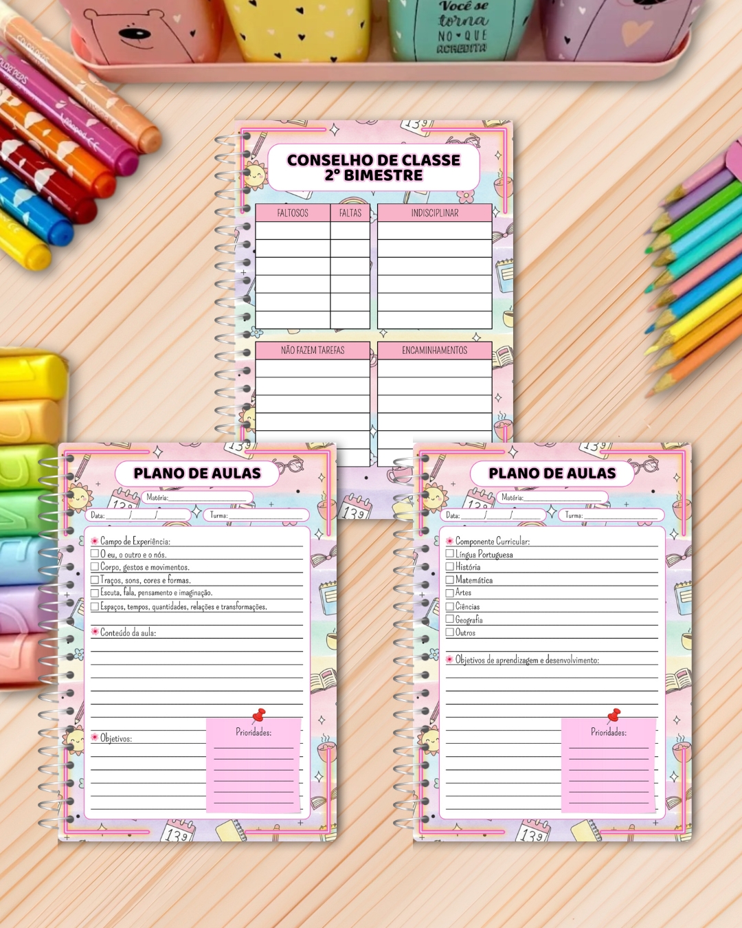 Planner / caderno da professora: corujinha – PDF para Imprimir | Educação Infantil — amostra 2: Para quem é indicado