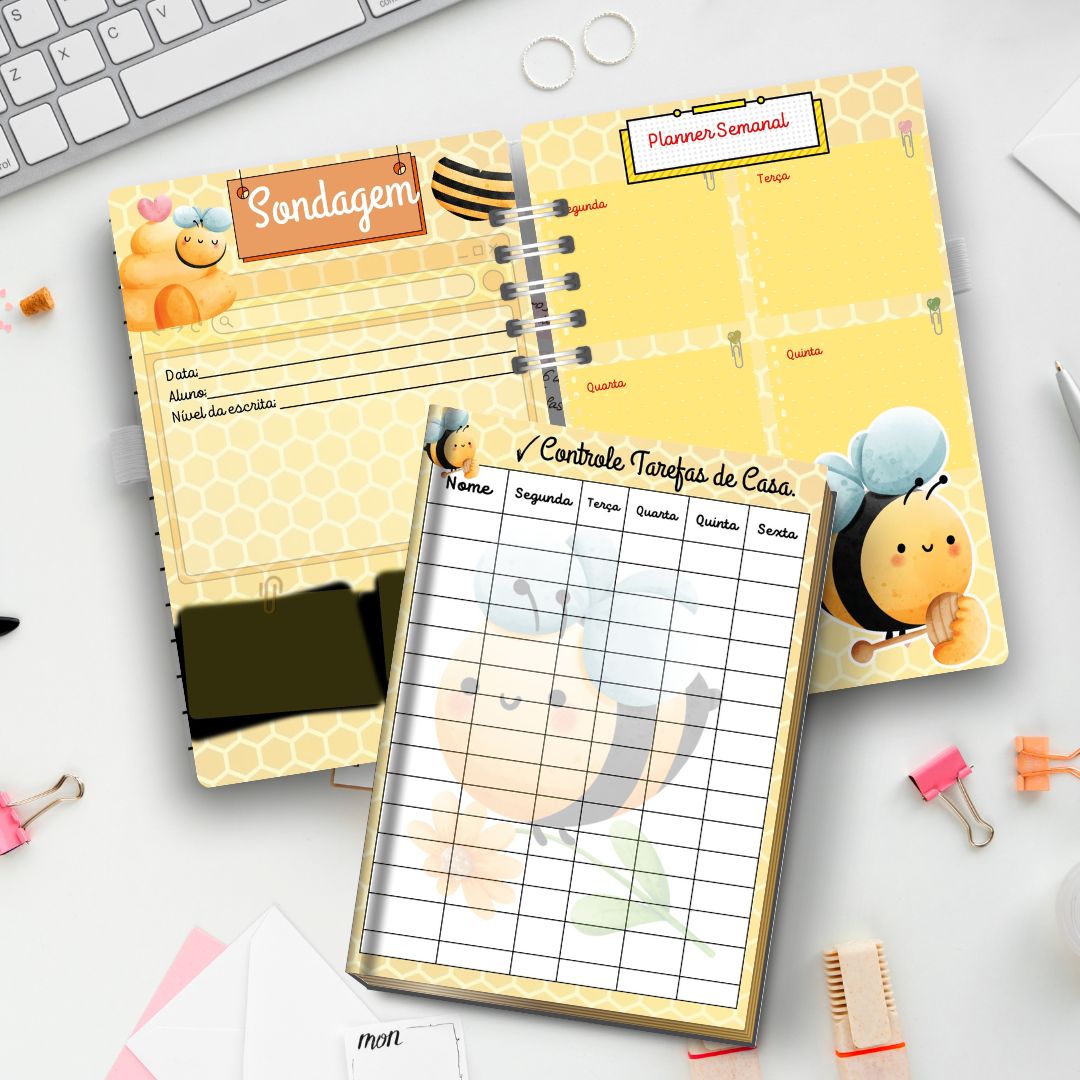 Planner / caderno professora ou professor 2026: abelhinha / abelha | Educação Infantil — amostra 1: Sobre o PLANNER /… Planner / caderno professora ou professor 2026: abelhinha / abelha | Educação Infantil — amostra 1: Sobre o PLANNER /…
