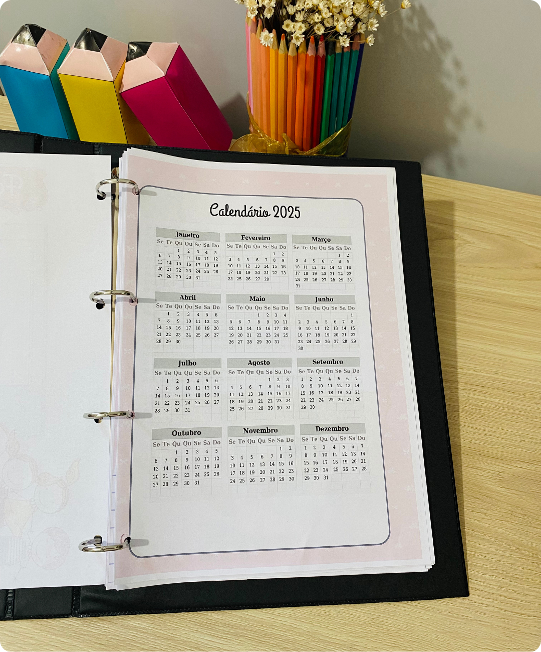 Planner de coruja para imprimir – 2025 — amostra 5: Organize o dia a dia escolar com o Planner Coruja 2025 em PDF para…