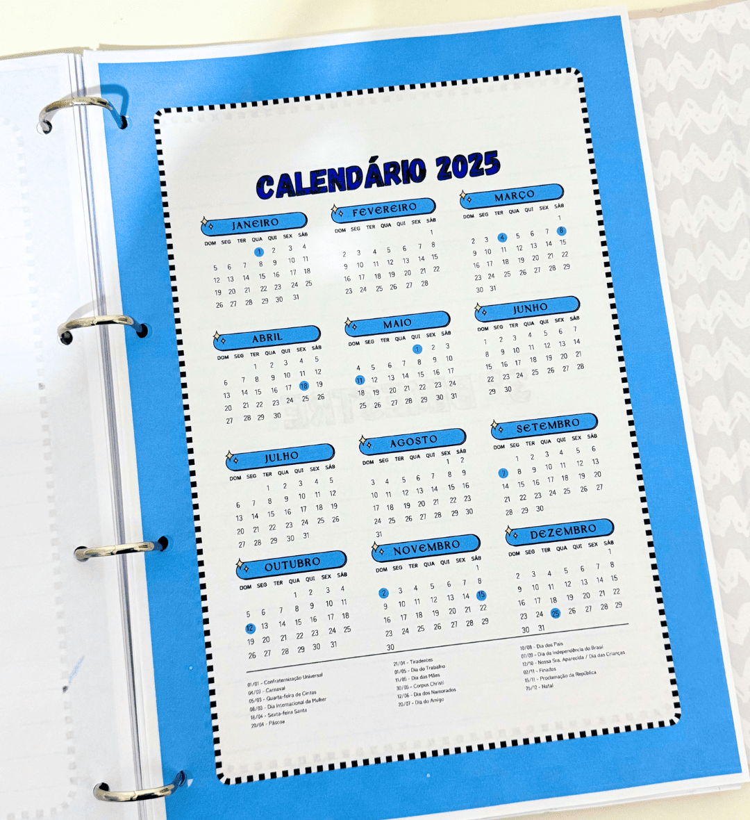 Planner do Professor 2025 em PDF para Imprimir e Organizar — amostra 7: Organize sua rotina docente com o Planner do…