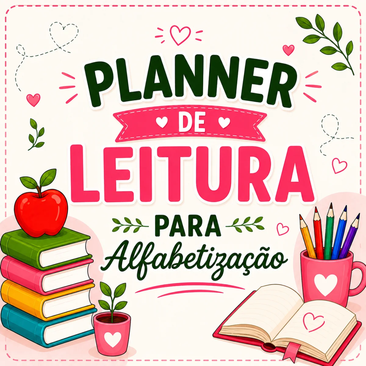 Planner para acompanhamento Semanal da Leitura — Alfabetização para Educação Infantil: Planner da Leitura para…