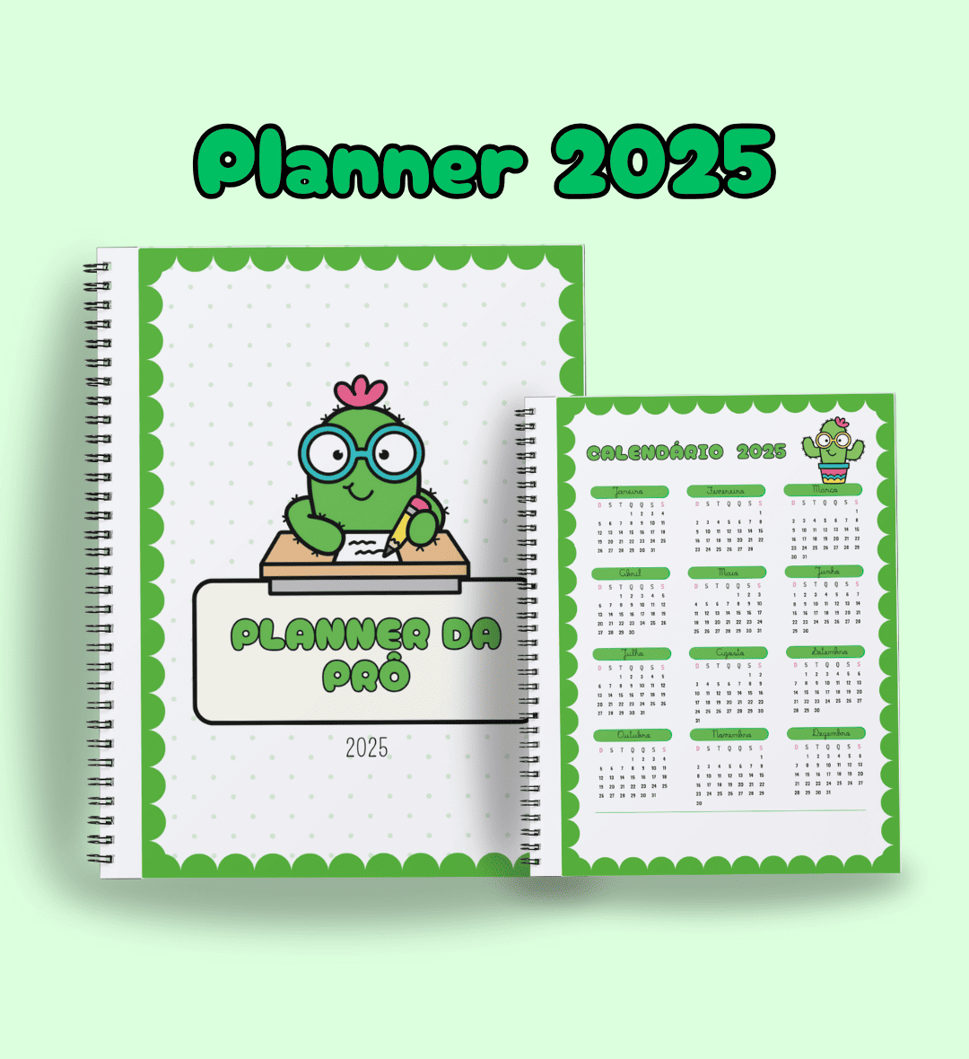 Planner para Professor 2025 Cacto em PDF para Imprimir — Geografia para Todas as séries: Organize o ano letivo com o…