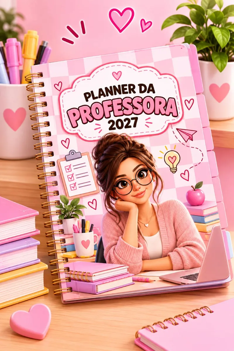 Planner para professora para imprimir — Planners e organização para Todas as séries: Organize tarefas, metas pessoais e…