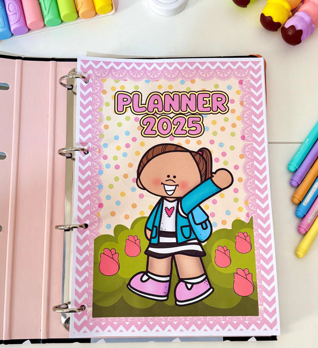 Planner para professores 2025 Fofura: PDF para imprimir — Planners e organização para Todas as séries: Organize a rotina…