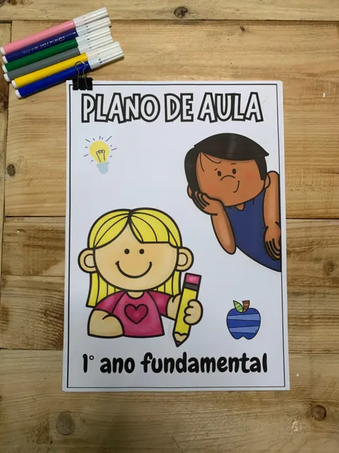 Plano de aula 1 ano fundamental — capa do material