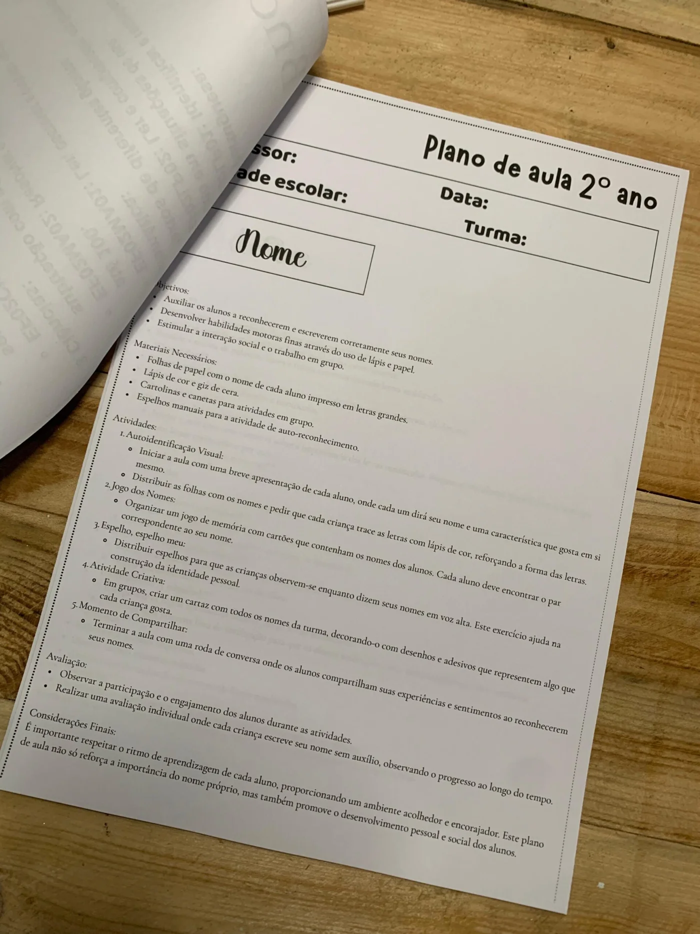 Plano de aula 2 ano fundamental — amostra 1: Plano de aula 2º ano ✨📚 Professores do 2º ano, essa é para vocês