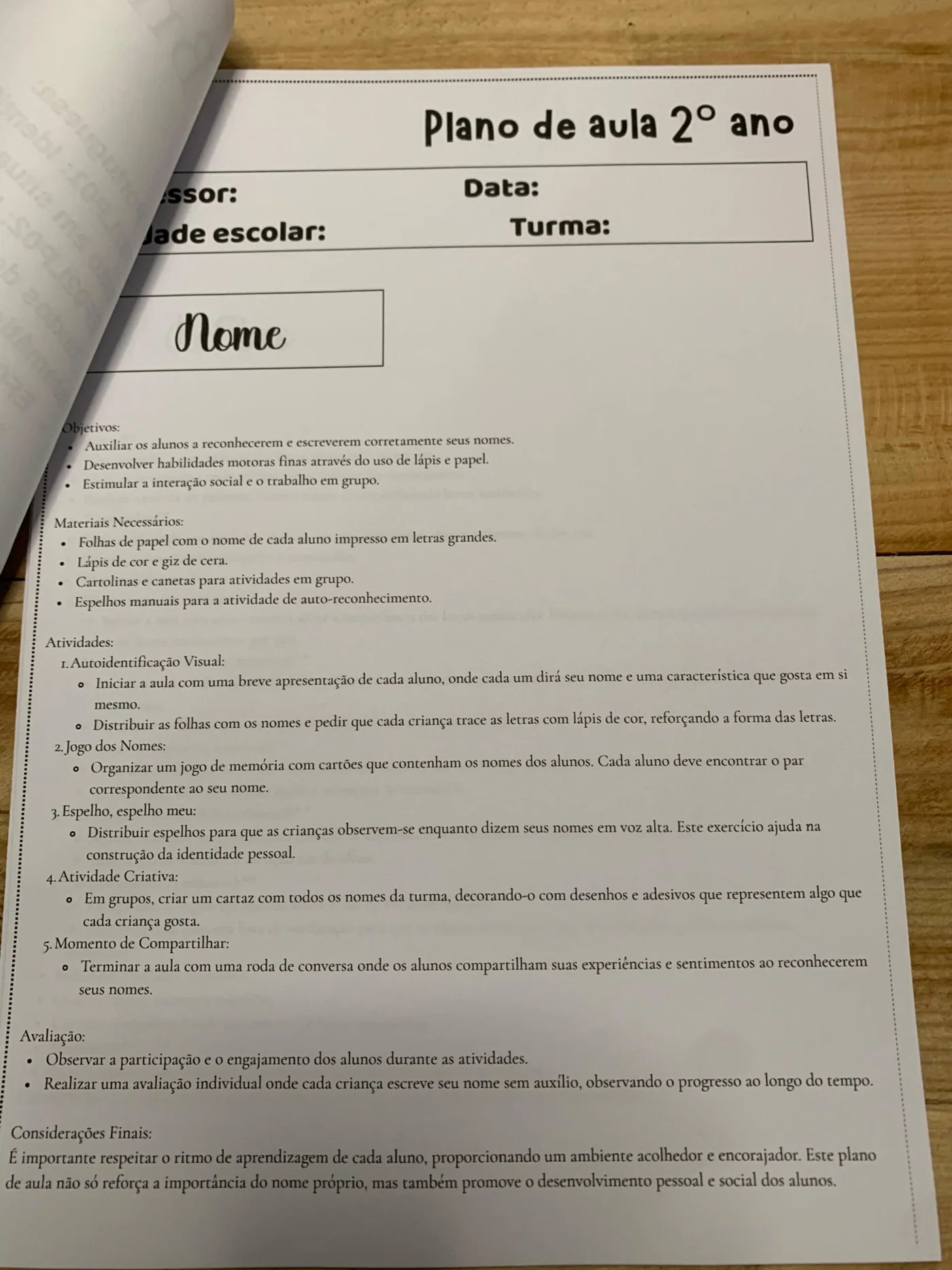 Plano de aula 2 ano fundamental — amostra 2: Plano de aula 2º ano ✨📚 Professores do 2º ano, essa é para vocês