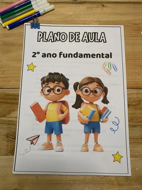 Plano de aula 2 ano fundamental — capa do material