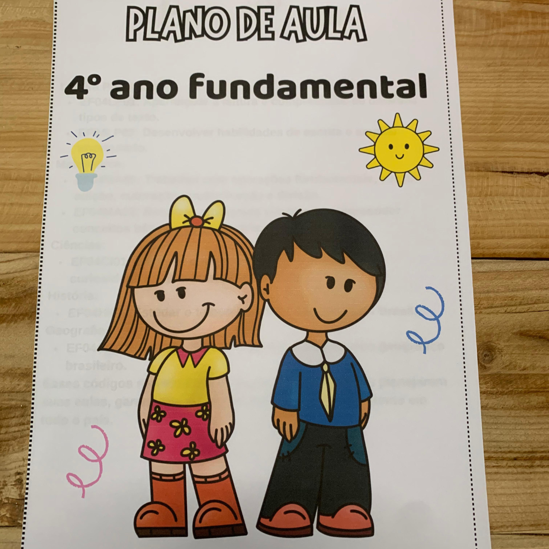 Plano de aula - 4 ano fundamental | 4º ano — capa do material