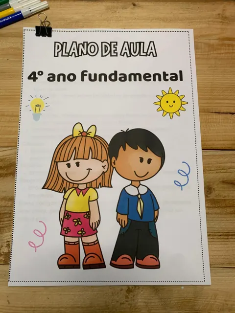 Plano de aula 4 ano fundamental — capa do material