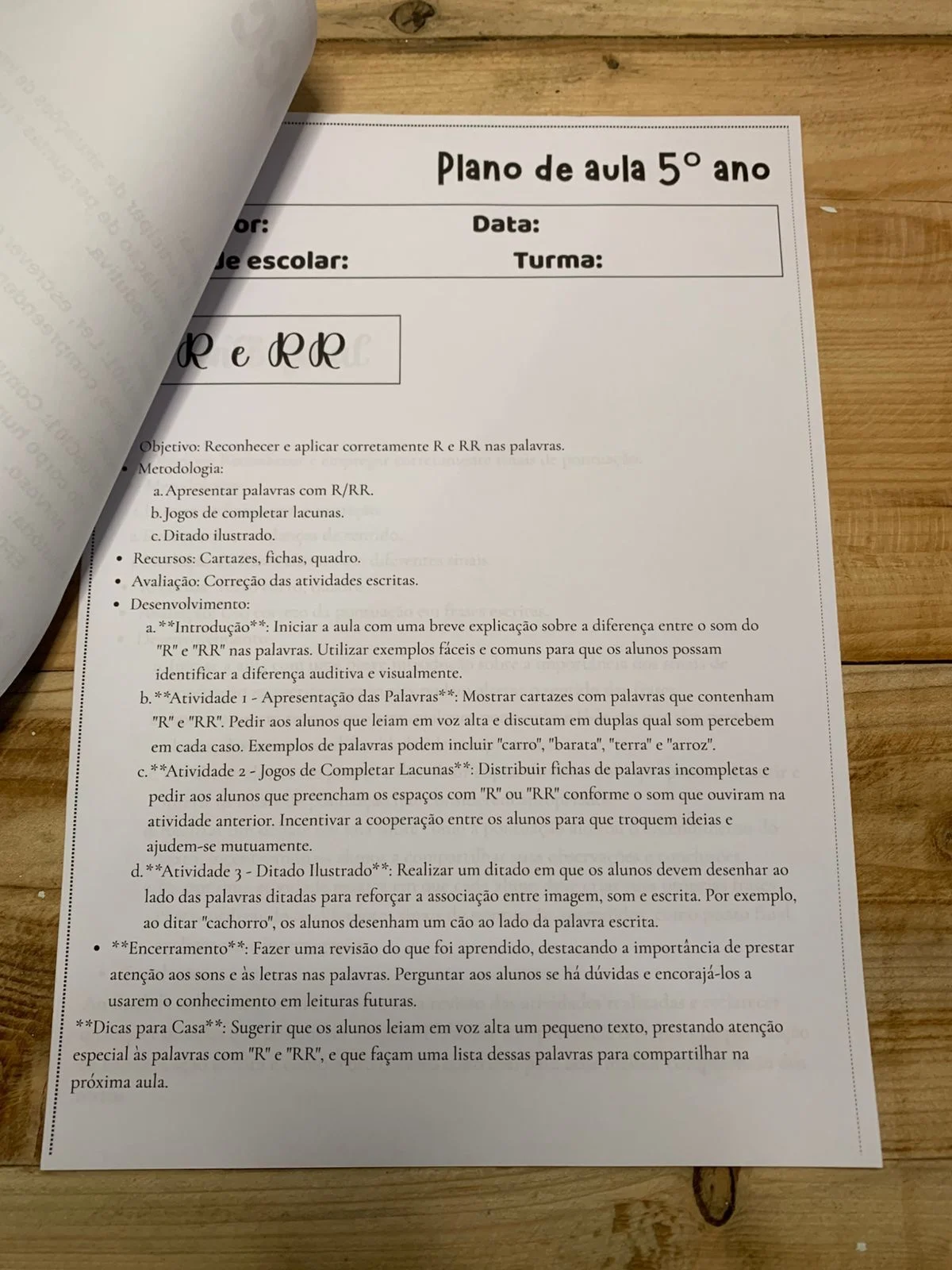 Plano de aula 5 ano — amostra 3: Plano de aula 5º ano ✨📚 Professores do 5º ano, essa é para vocês