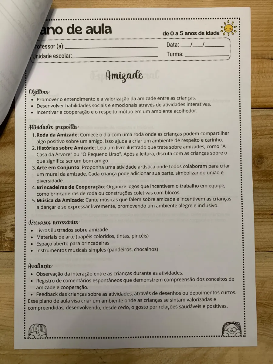 🚀 Plano de aula para a Educação Infantil! — amostra 4: Que tal ter planos de aula prontos, criativos e alinhados à BNCC…
