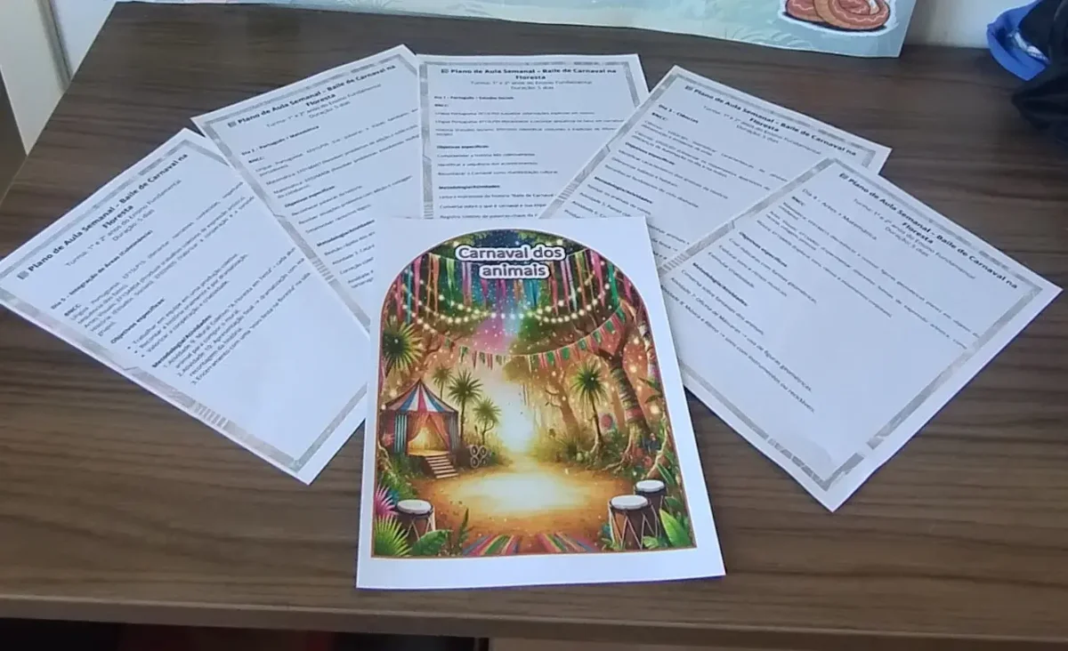 plano de aula + luva de historia carnaval dos animais — amostra 2: Transforme a aprendizagem em uma grande festa com este…