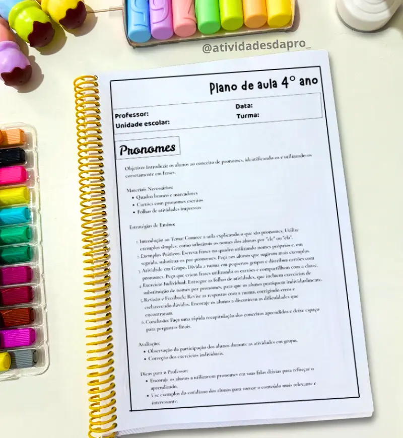 Planos de Aula 4º Ano: 19 Planejamentos em PDF Alinhados à BNCC — amostra 2: O que vem no material