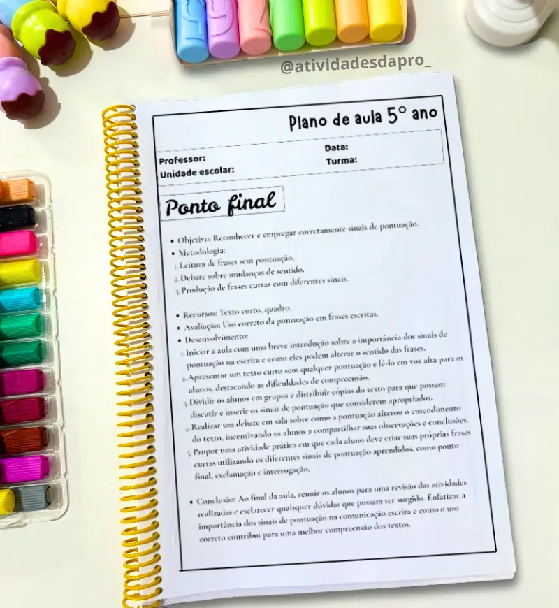 Planos de Aula 5º Ano: 18 Planejamentos em PDF com BNCC — amostra 2: O que vem no material