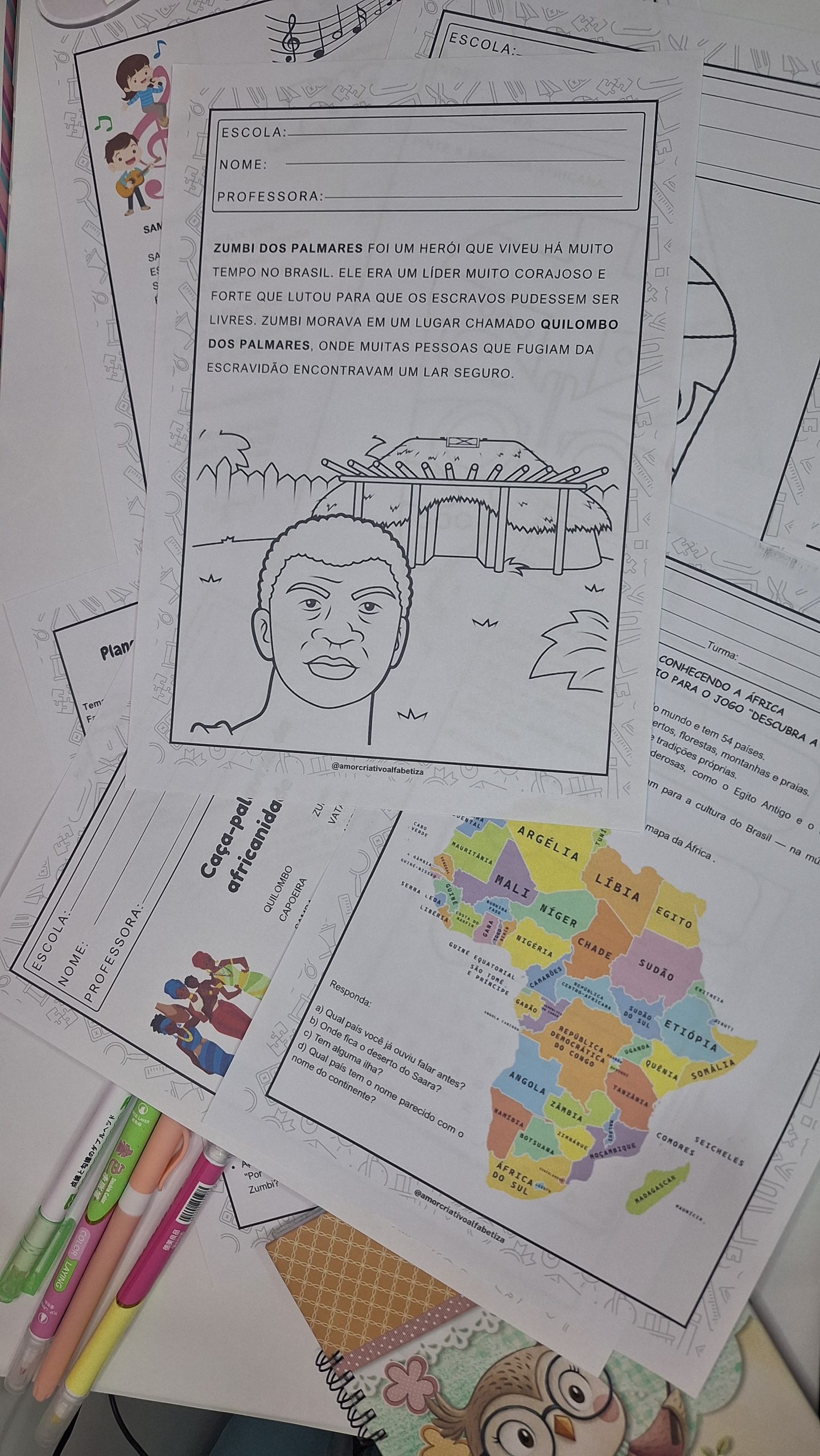 🖤📚 Planos de Aula – Consciência Negra + Jogo Mancala — capa do material