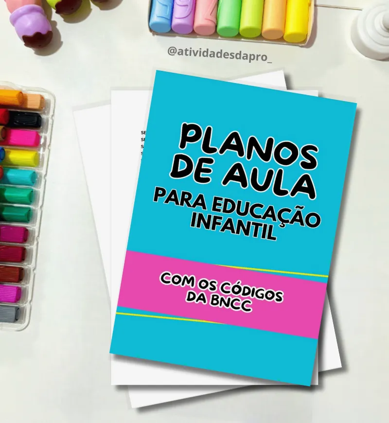 Planos de Aula para Educação Infantil: E-book com BNCC — capa do material