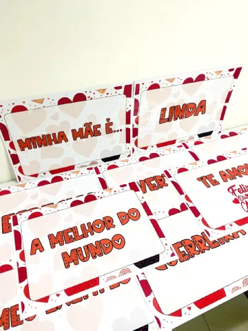 Plaquinha Apresentação Dia Das Mães — amostra 2: Plaquinhas de Apresentação Dia das Mães Uma forma linda e afetiva de…